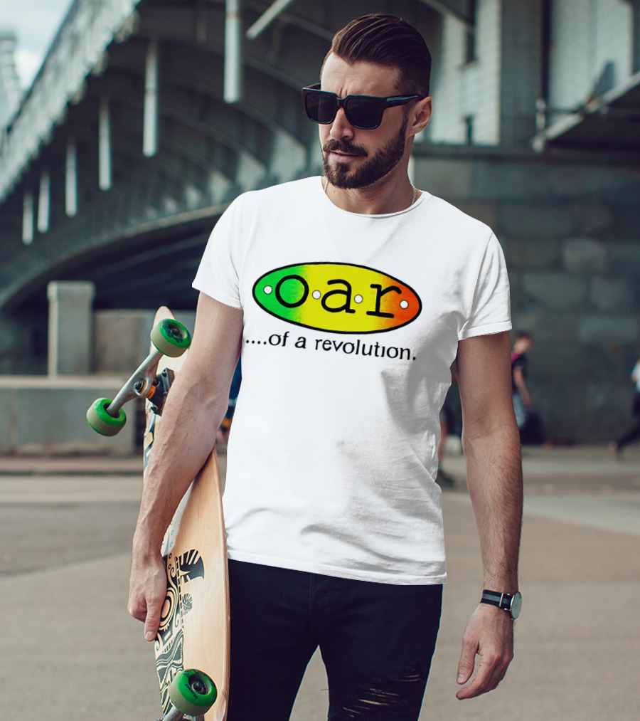 OAR Of A Revolution Gradient Oval Colorful T-Shirt