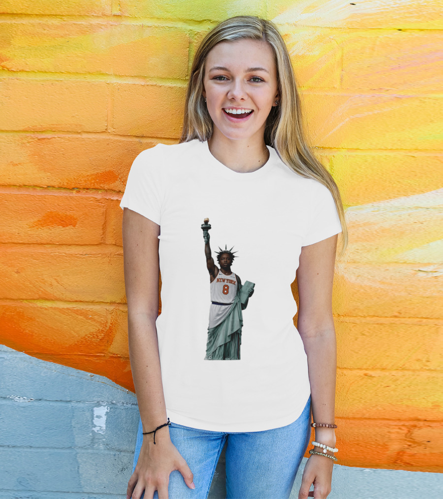 OG Anunoby Statue Of Liberty New York Knicks Basketball 2026 T-Shirt