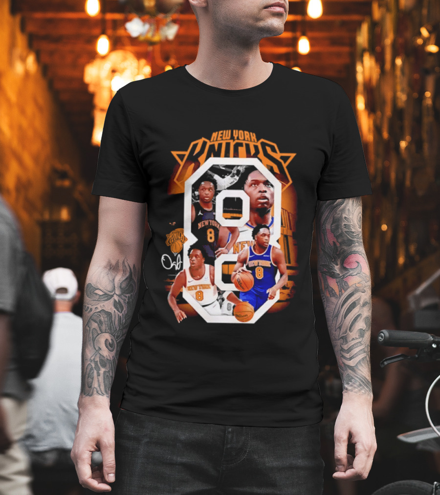 New York Knicks OG Anunoby 8 Basketball Jersey T-Shirt