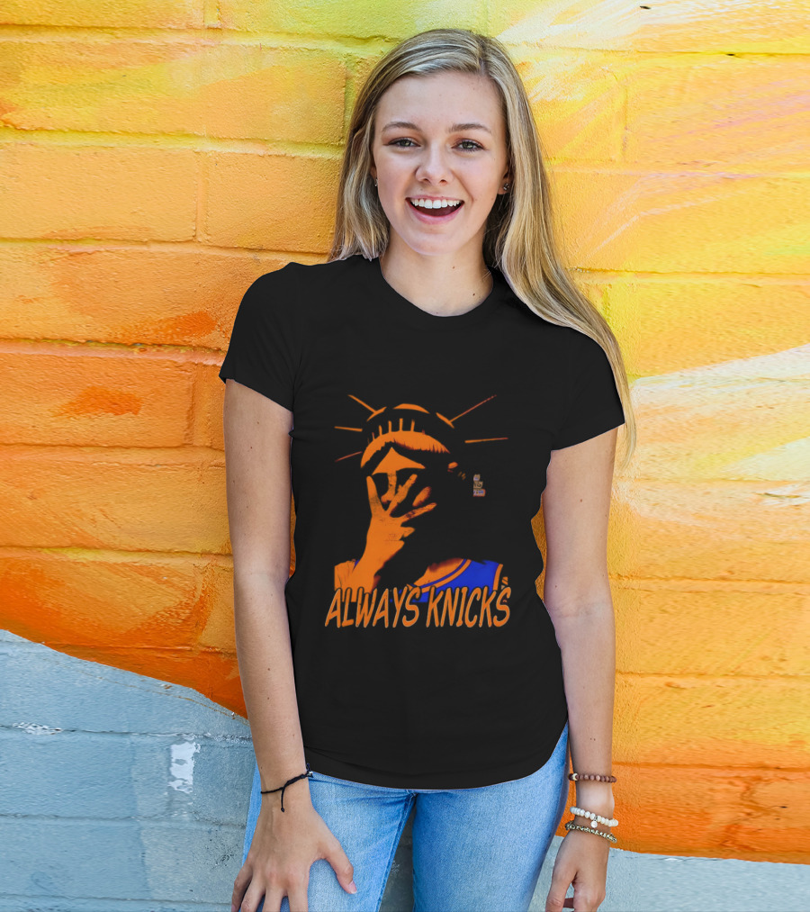 Always Knicks Statue Of Liberty Jalen Brunson New York Knicks NBA 2026 T-Shirt