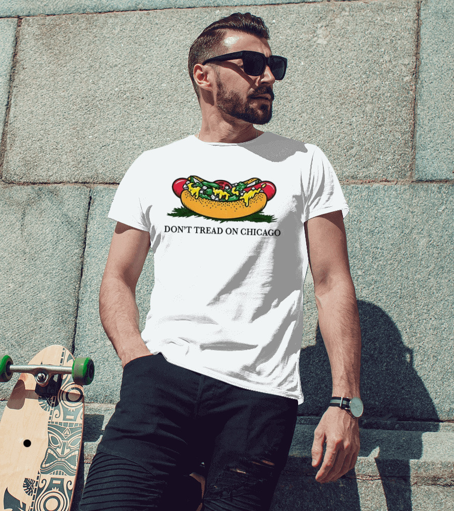 Hot Dog Don't Tread On Chicago T-Shirt