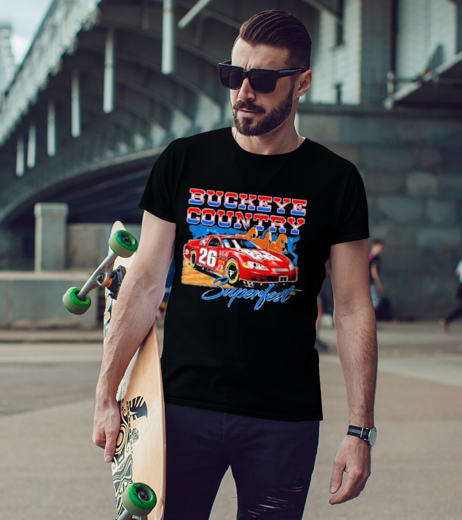 Buckeye Country Superfest 2026 Racing Car 26 T-Shirt