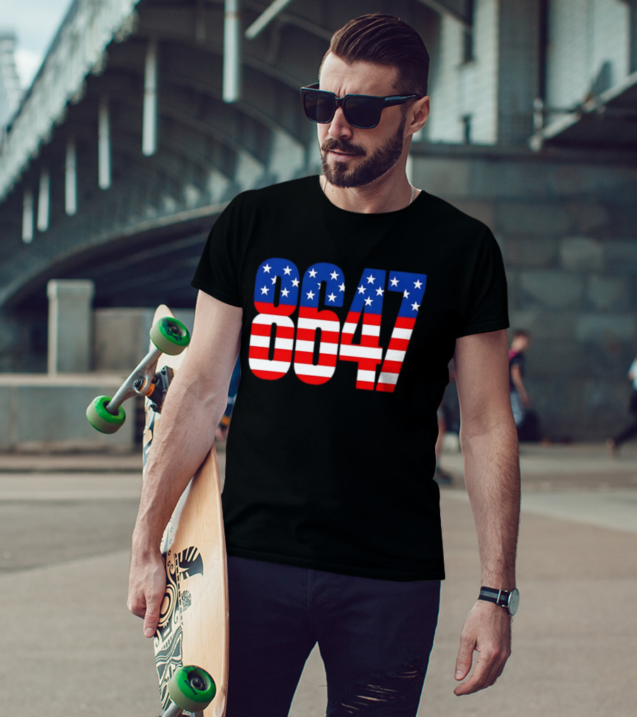 Patriotic American Flag 8647 Independence Day Stars And Stripes T-Shirt