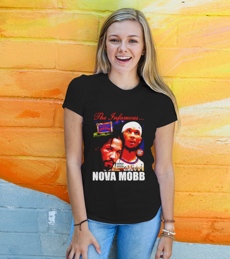 Josh Hart Jalen Brunson The Infamous Nova Mobb New York Knicks NBA 2026 T-Shirt