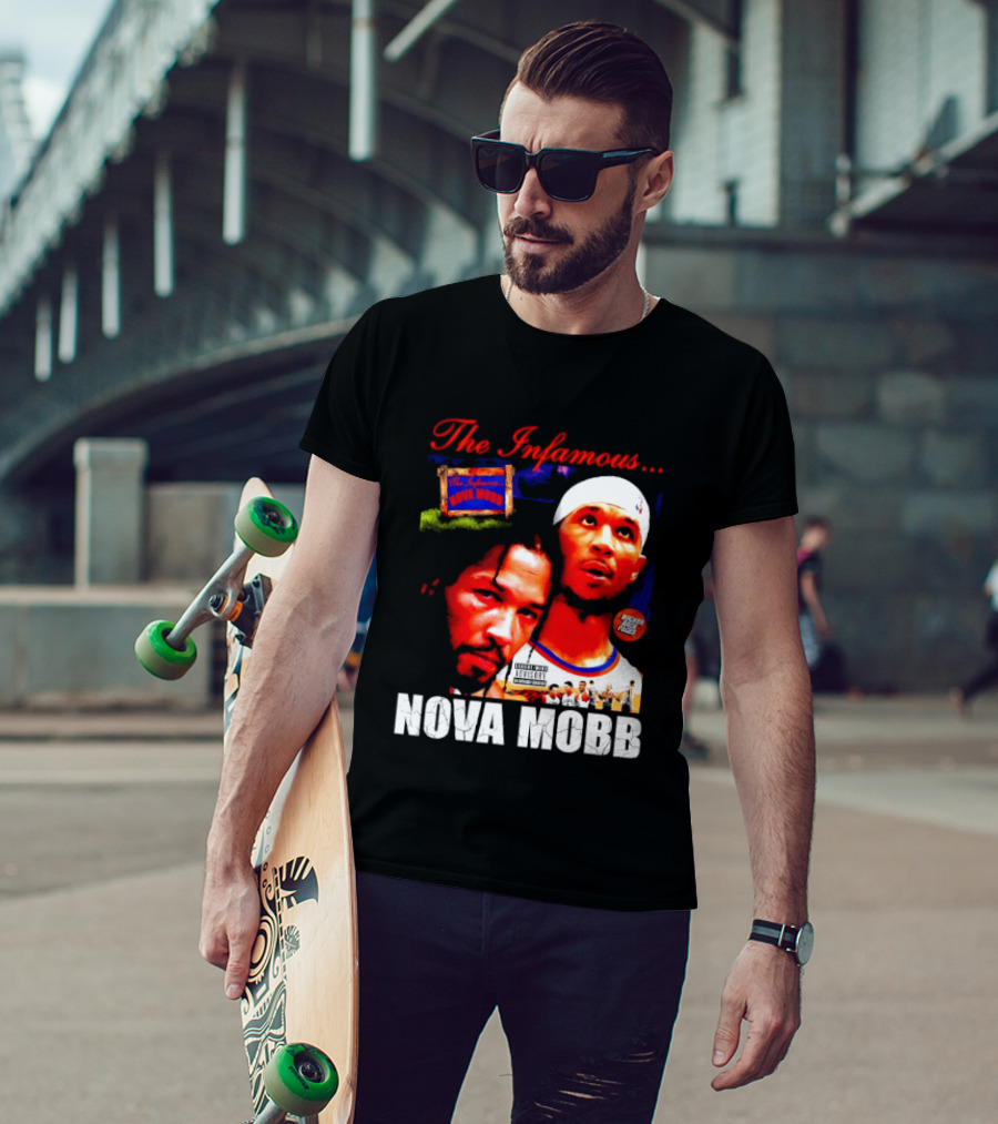 Josh Hart Jalen Brunson The Infamous Nova Mobb New York Knicks NBA 2026 T-Shirt