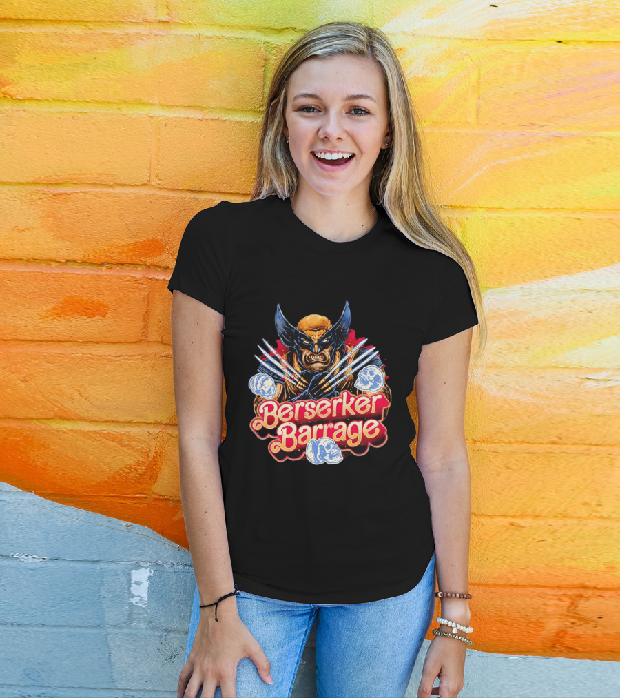 Berserker Barrage Wolverine Claw Attack Mode T-Shirt