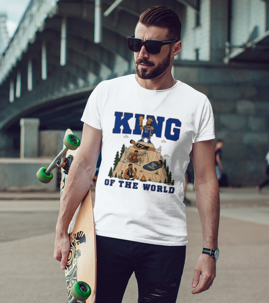 New York Knicks NBA Jalen Brunson King Of The World Basketball Champions T-Shirt