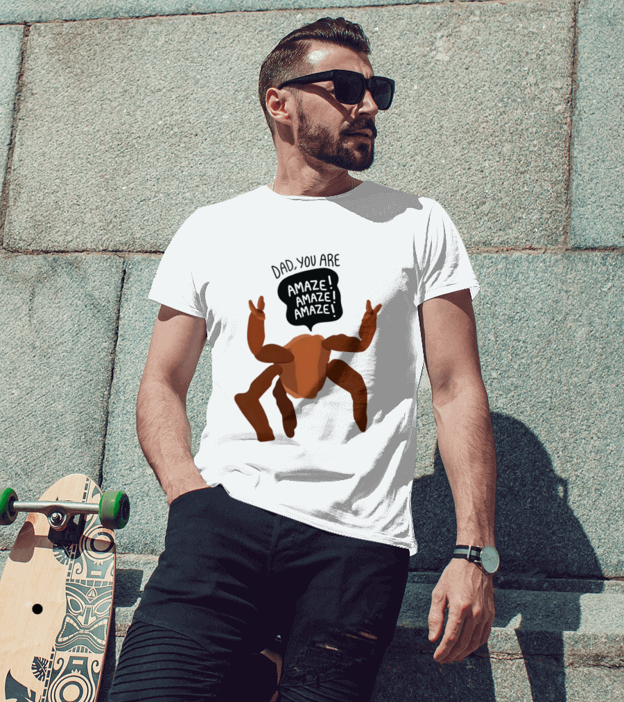 Dad You Are Amaze Amaze Amaze Crab Theme Father's Day T-Shirt