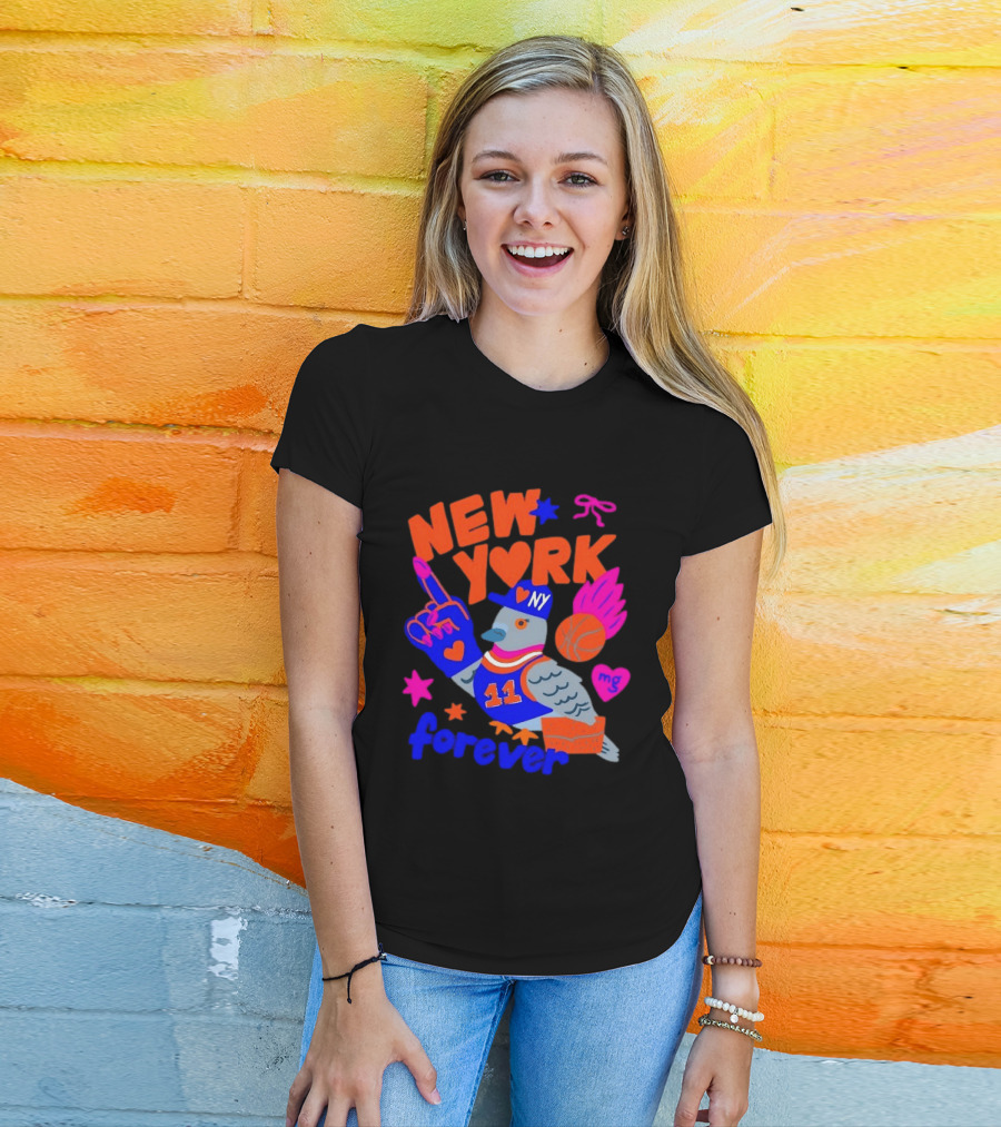 New York Knicks Jalen Brunson Pigeon Love Forever T-Shirt