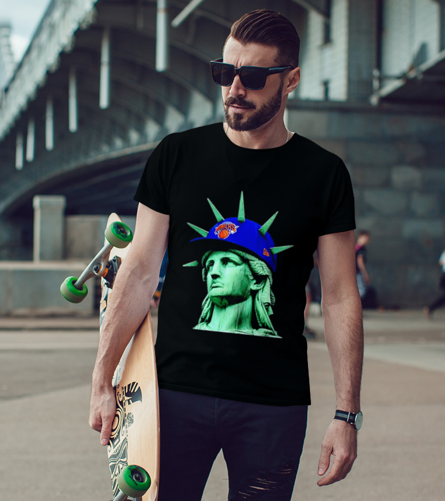 Statue Of Liberty New York Knicks Hat T-Shirt