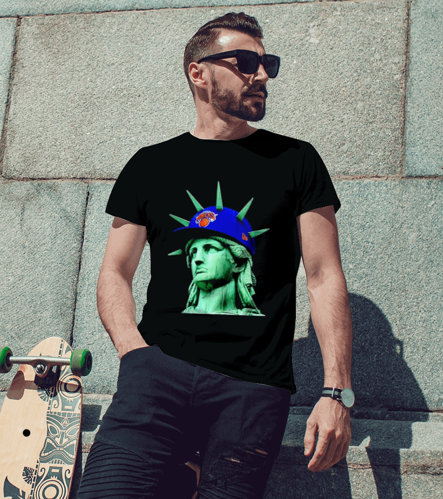 Statue Of Liberty New York Knicks Hat T-Shirt