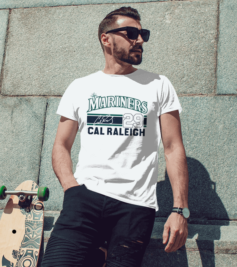 Seattle Mariners Mariners 29 Cal Raleigh T-Shirt