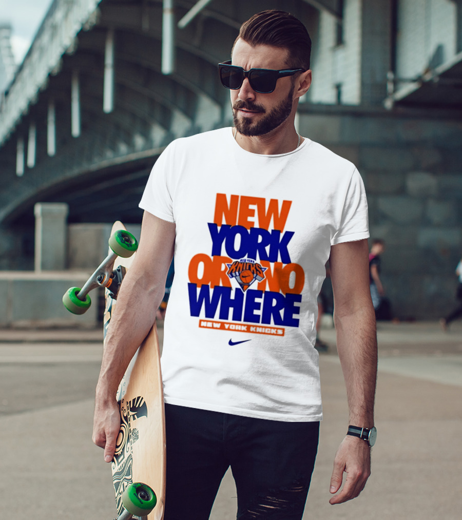 New York Or Nowhere New York Knicks 2026 AJ1 T-Shirt