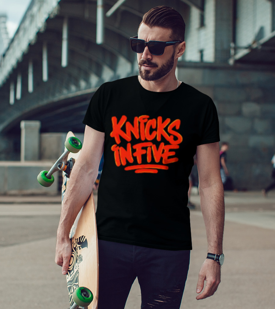 Knicks In Five Street Graffiti T-Shirt