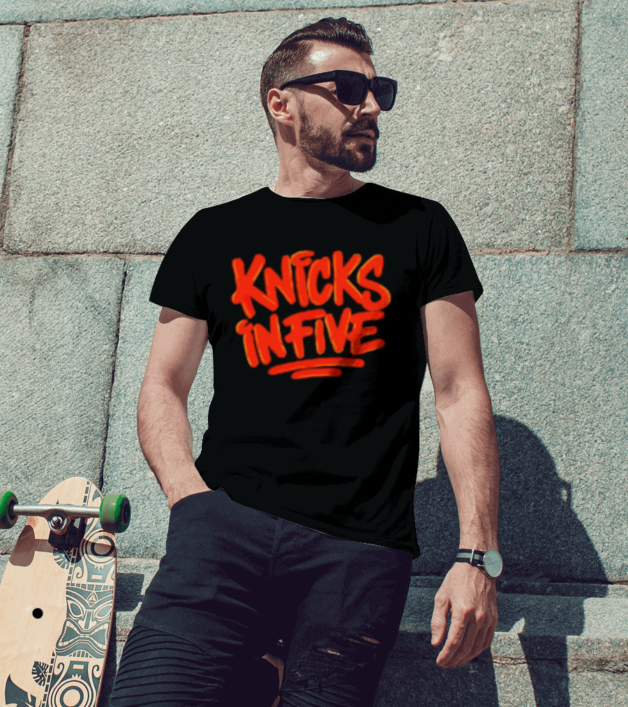 Knicks In Five Street Graffiti T-Shirt