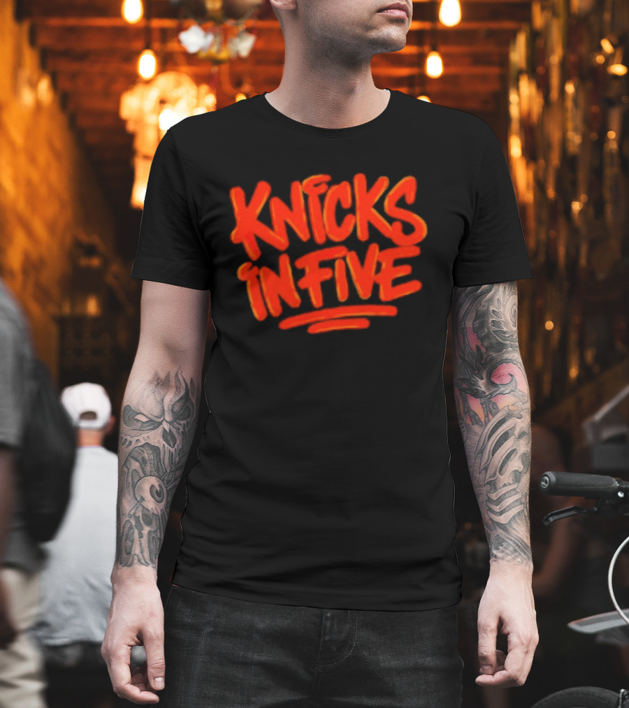 Knicks In Five Street Graffiti T-Shirt