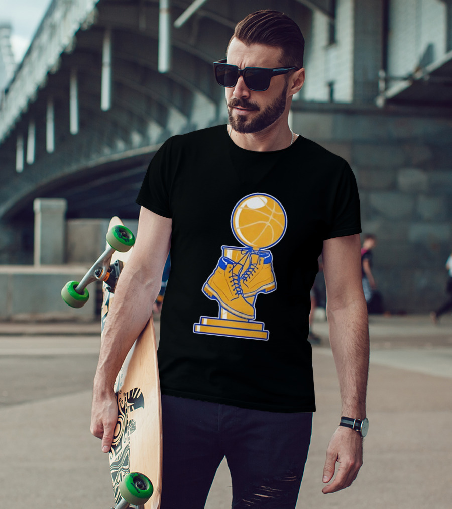 New York Basketball Trophy Golden Boots T-Shirt