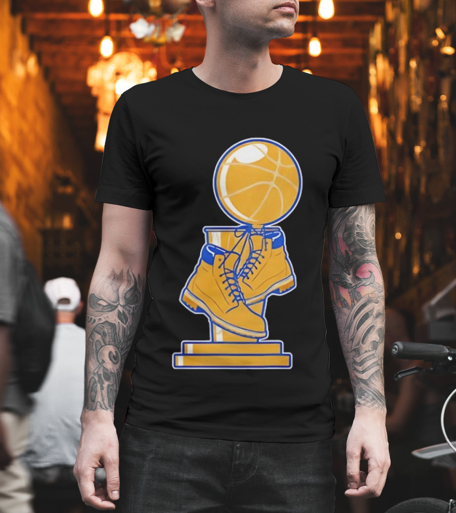 New York Basketball Trophy Golden Boots T-Shirt