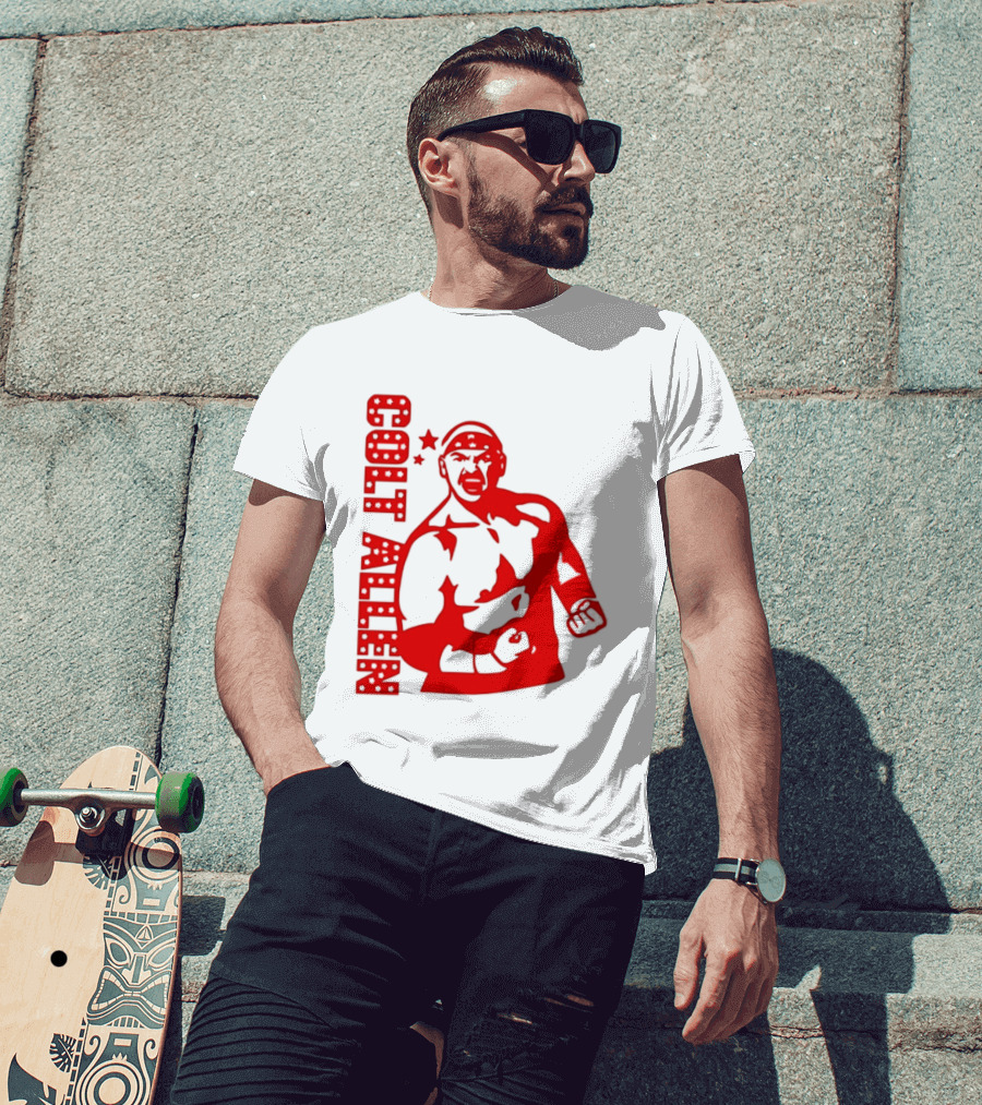 Bald Eagle Colt Allen Red Bold Star Striker T-Shirt