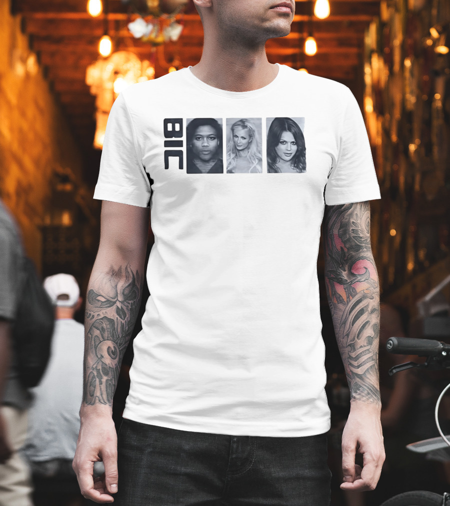 Bic Nicki Minaj Paris Hilton Britney Spears Trio Shots T-Shirt