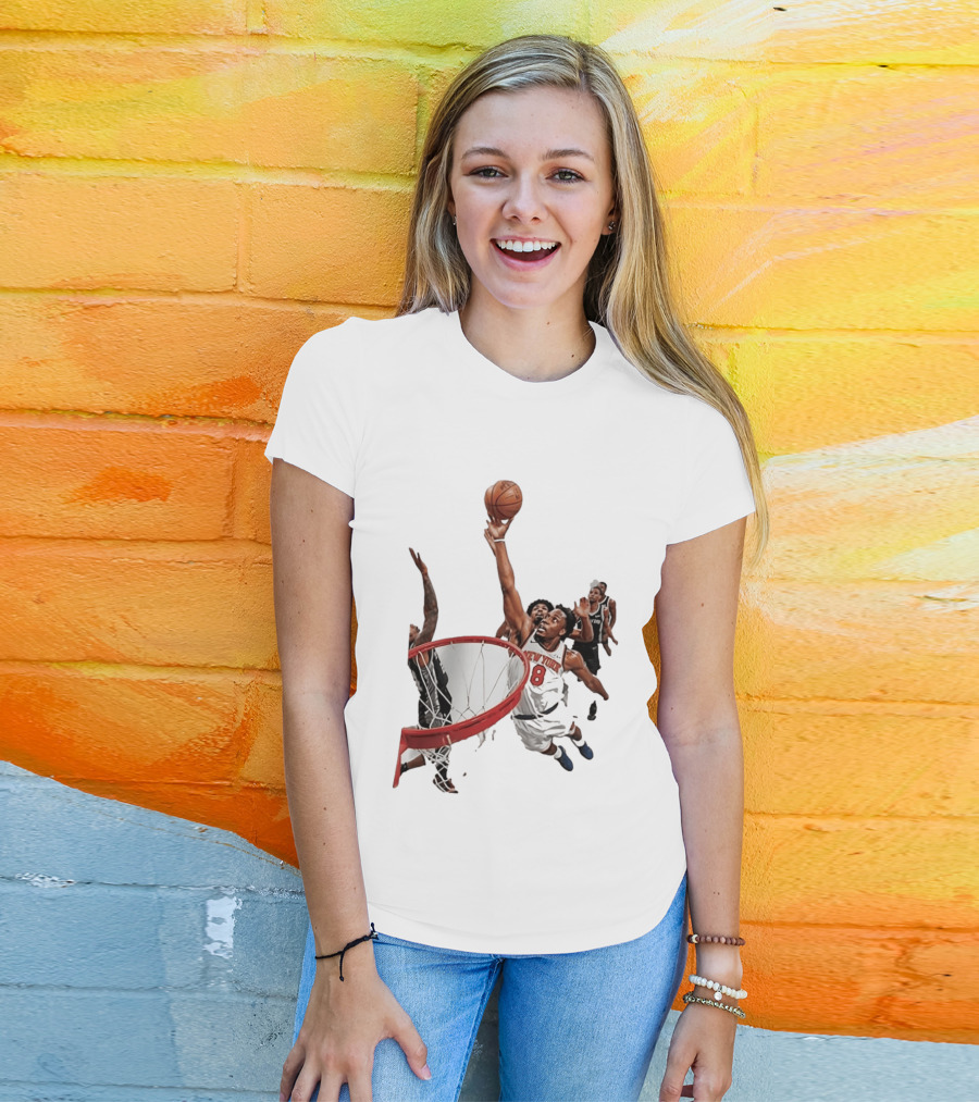 Obi Toppin New York Knicks NBA Layup Action T-Shirt