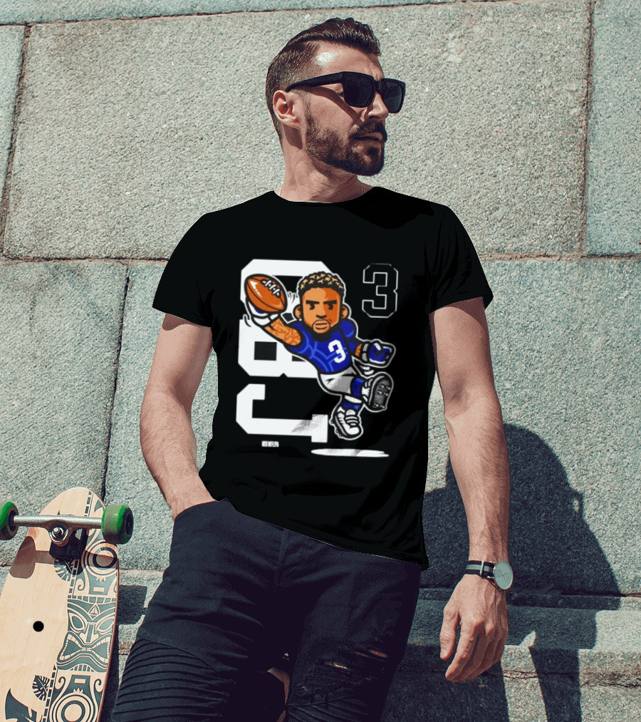 Odell Beckham Jr. 3 New York Giants Character Catch T-Shirt