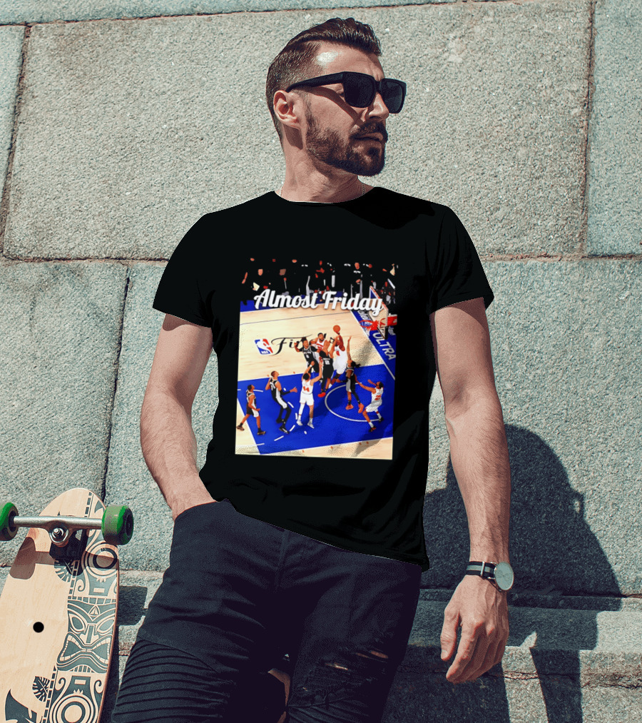 Almost Friday New York Knicks NBA Fit Game 4 Action Scene T-Shirt