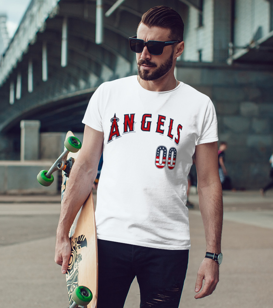 Angels 00 USA Stars And Stripes T-Shirt