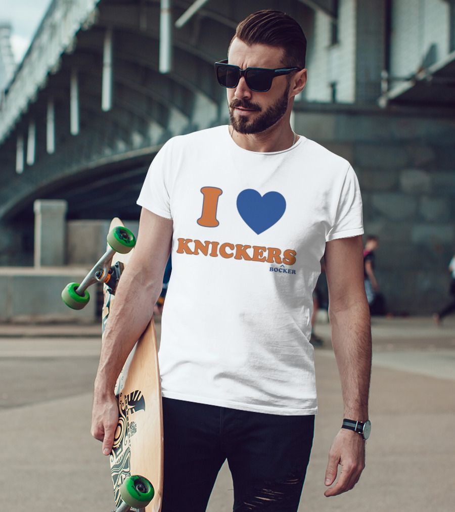 I Love Knicks Knickerbockers New York Basketball T-Shirt