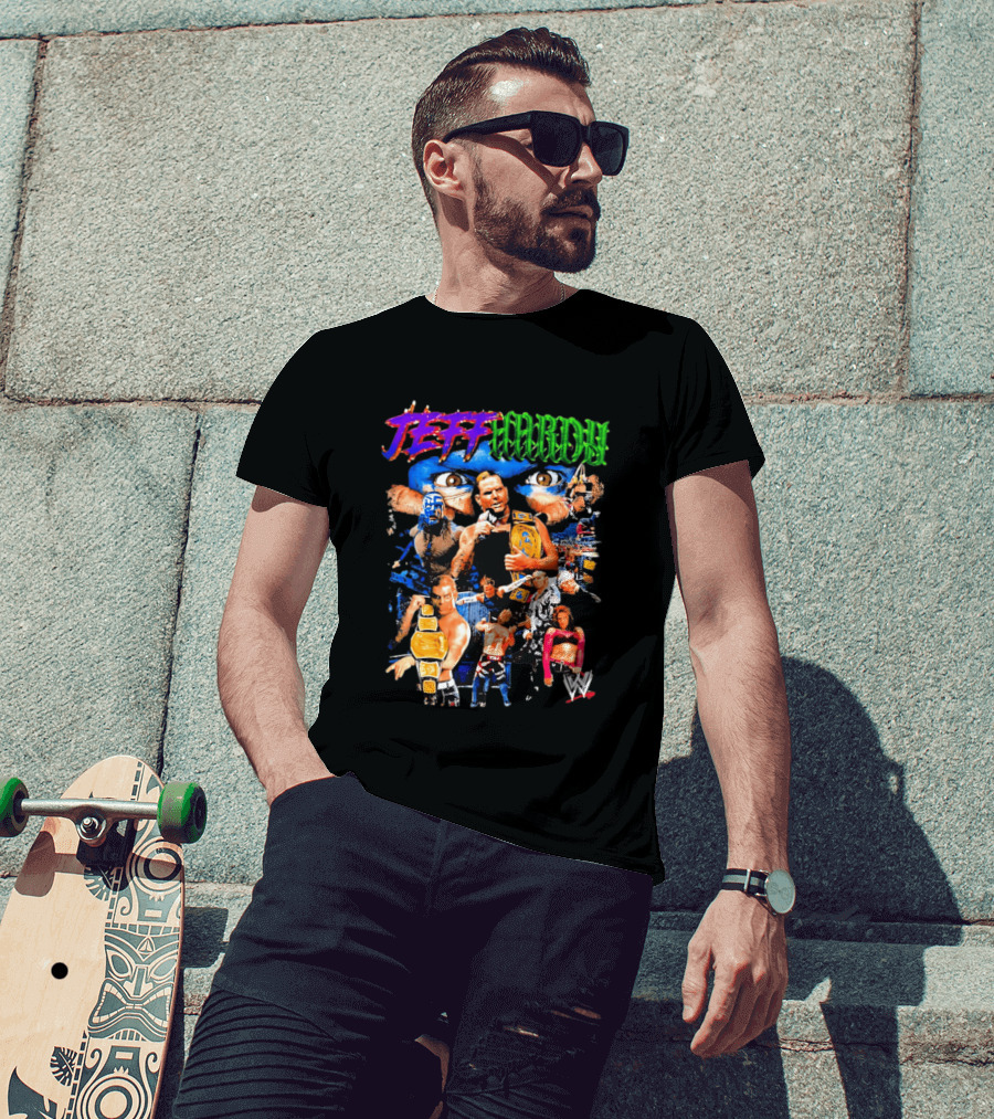 Jeff Hardy WWE Champion Legends Collage T-Shirt