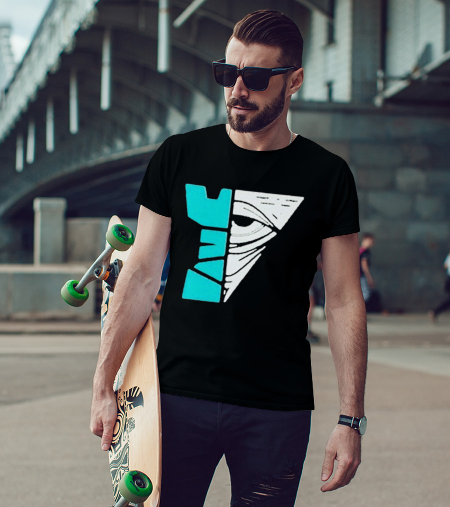 Kastle Group Whitephos X Kastle Face Off Bold Geometric Abstract T-Shirt