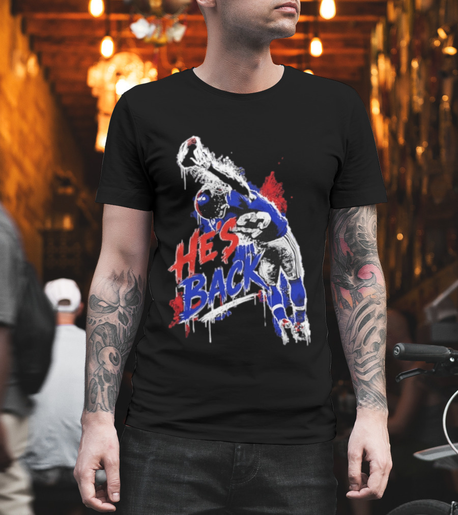 Odell Beckham Jr. He's Back 13 New York Giants Iconic Catch T-Shirt