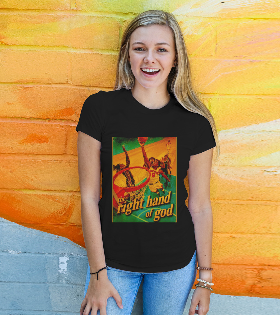 OG Anunoby New York Knicks Basketball The Right Hand Of God 2026 T-Shirt