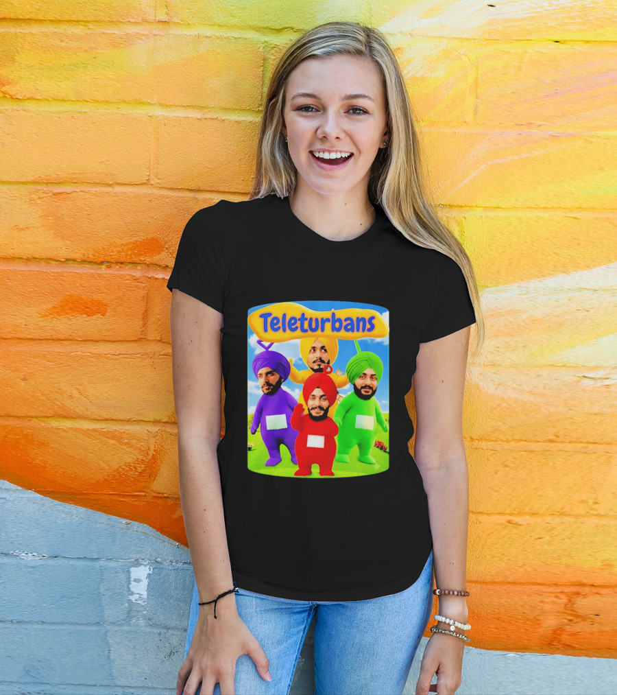 Teleturbans Colorful Characters Parody Featuring Turbans T-Shirt