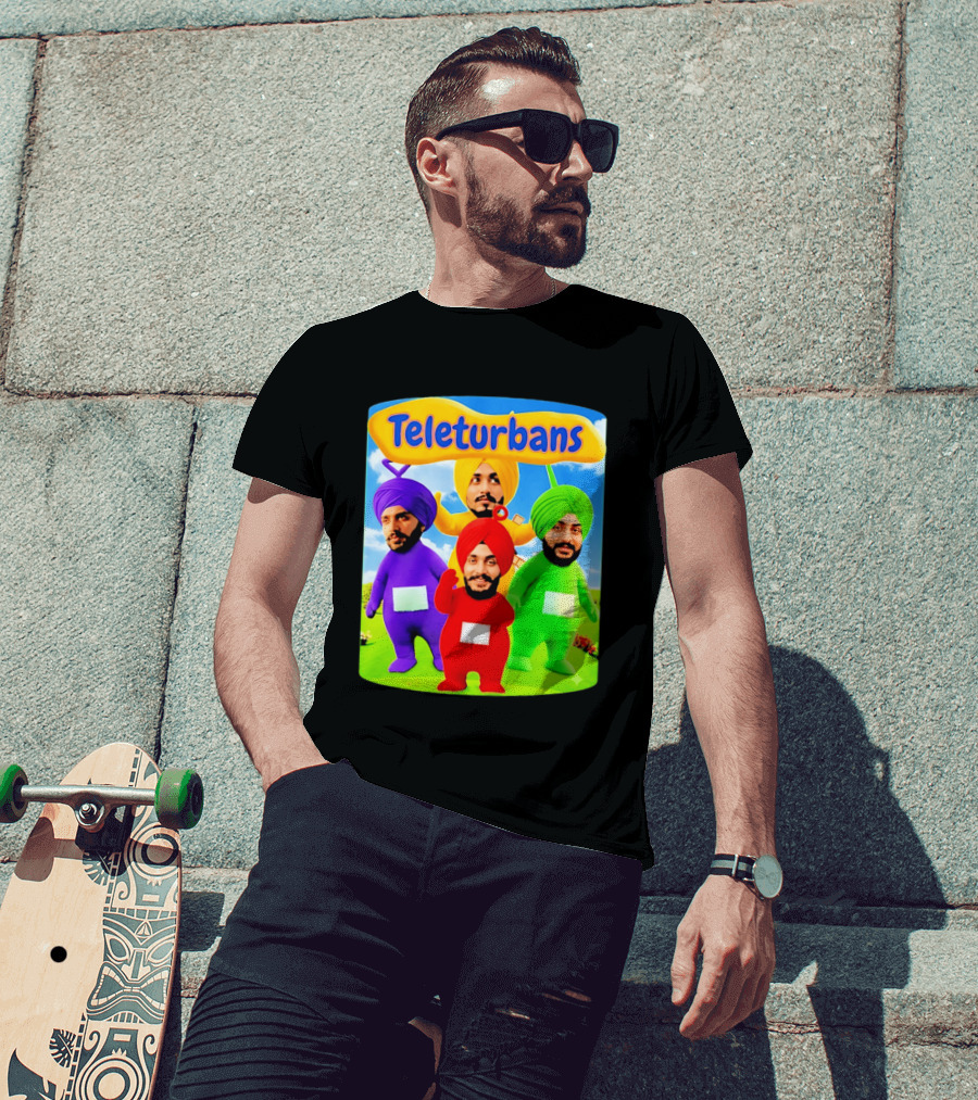 Teleturbans Colorful Characters Parody Featuring Turbans T-Shirt