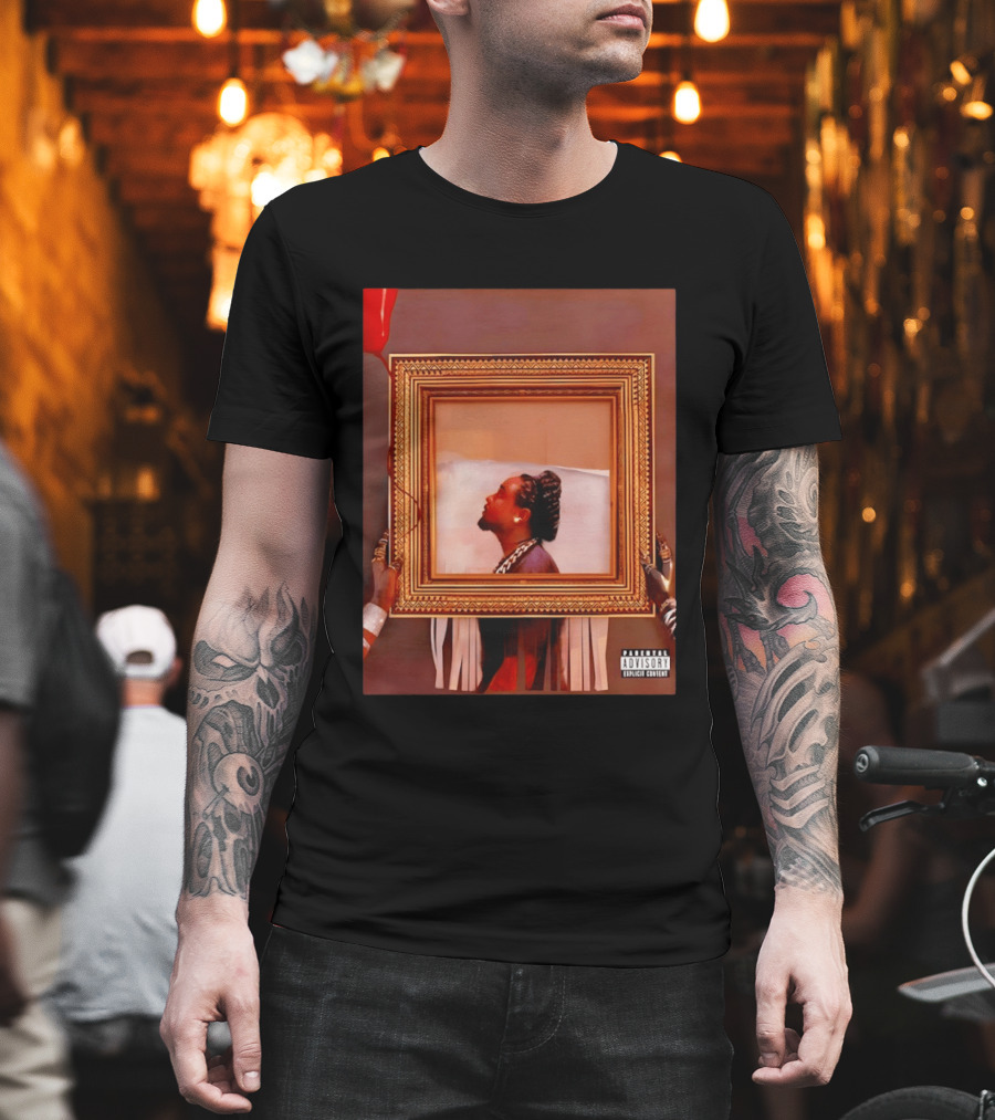 Wale Album Cover Parental Advisory Explicit Content Picture Frame T-Shirt