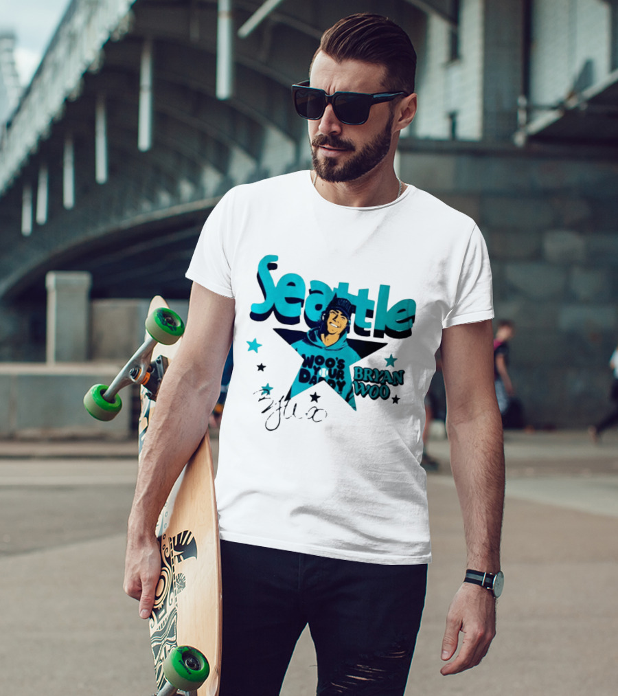 Seattle Mariners Bryan Woo Woo's Your Daddy T-Shirt