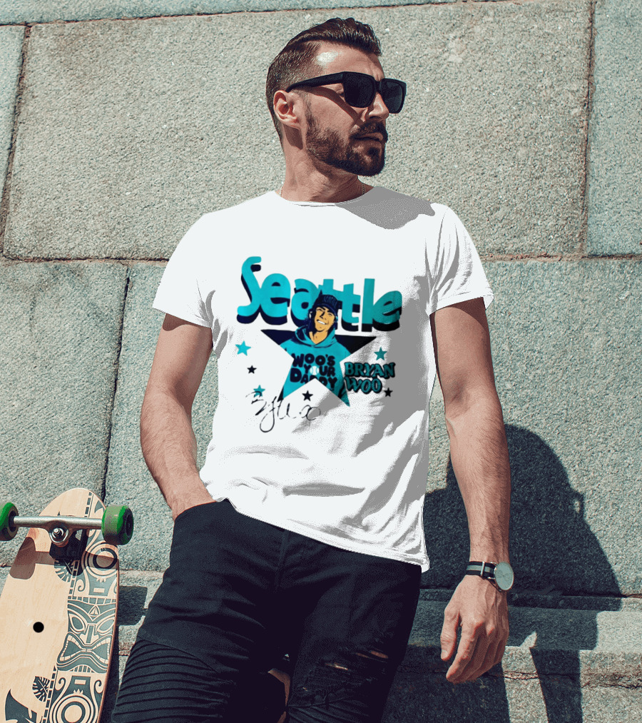 Seattle Mariners Bryan Woo Woo's Your Daddy T-Shirt