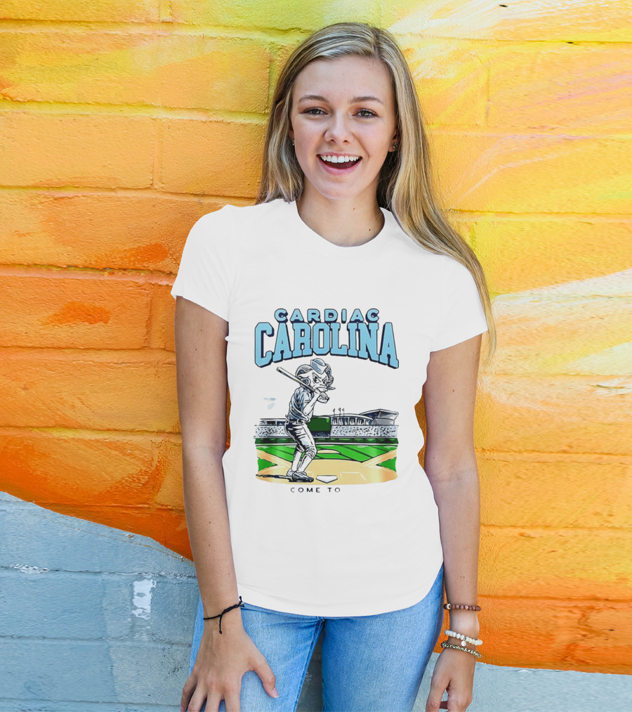Cardiac Carolina Come To Omaha North Carolina Tar Heels X Cardiac Carolina Welcome To Omaha 2026 T-Shirt
