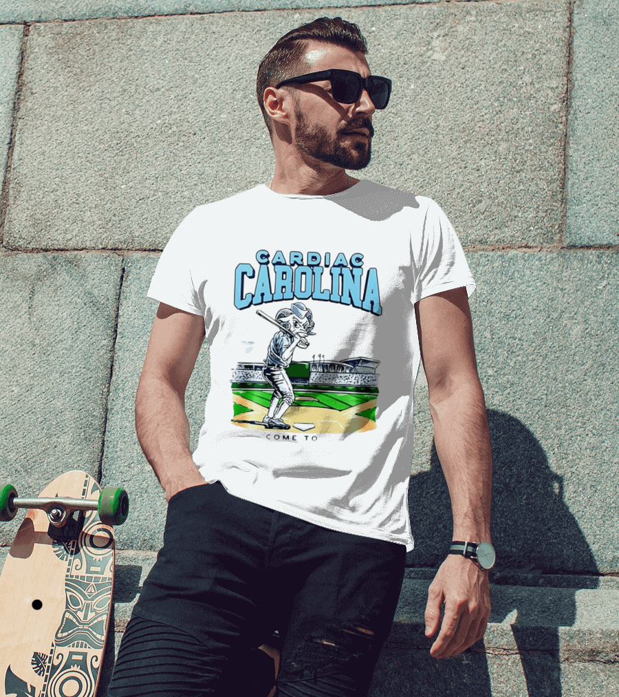 Cardiac Carolina Come To Omaha North Carolina Tar Heels X Cardiac Carolina Welcome To Omaha 2026 T-Shirt