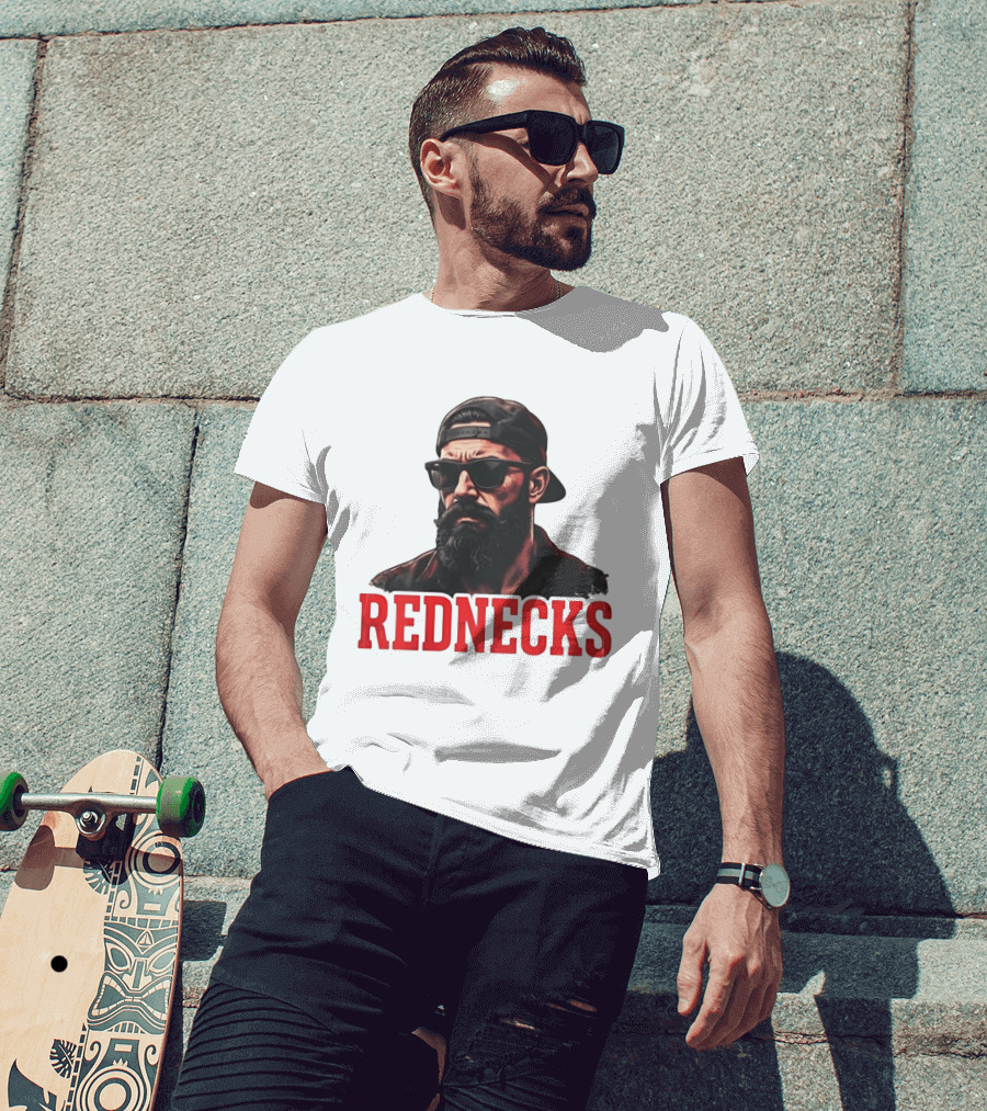 Rednecks Bearded Man Sunglasses Country Life T-Shirt