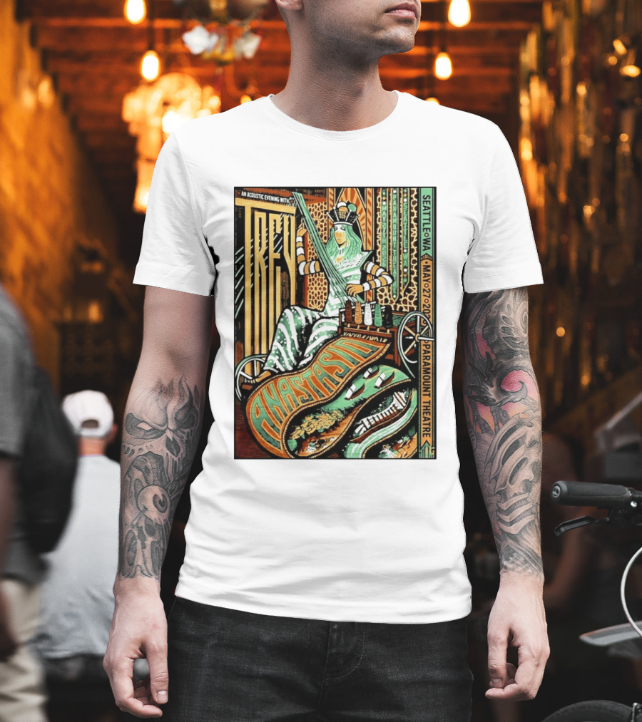 Trey Anastasio Acoustic Evening Seattle WA May 27 2026 Paramount Theatre T-Shirt