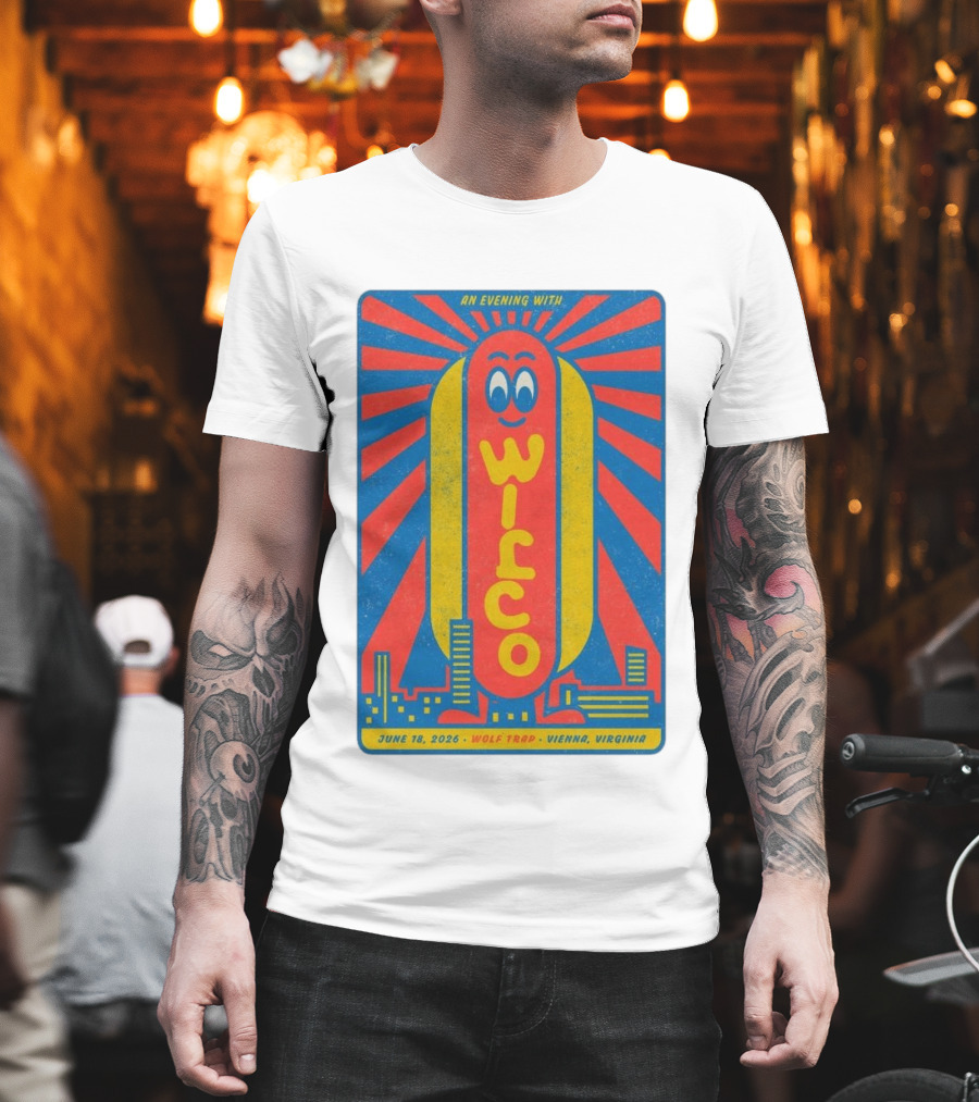 An Evening With Wilco June 18 2026 Wolf Trap Vienna Virginia T-Shirt