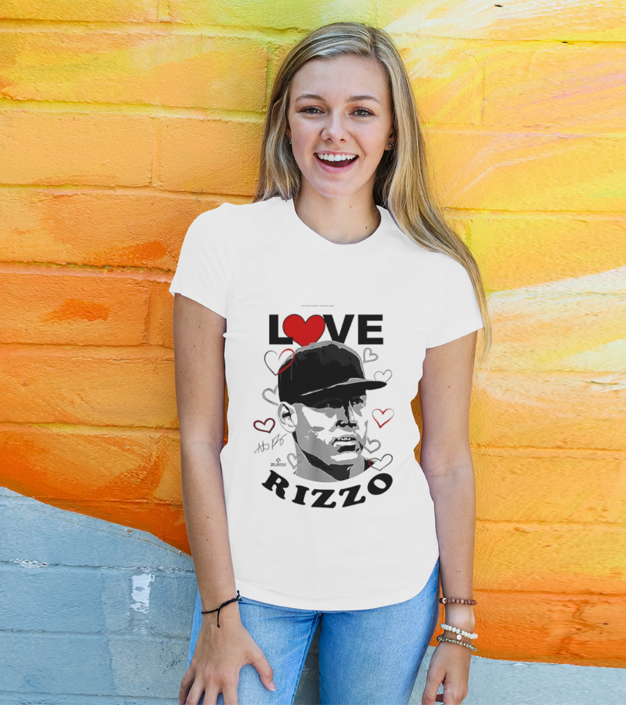 Love Heart Anthony Rizzo New York Yankees Baseball T-Shirt