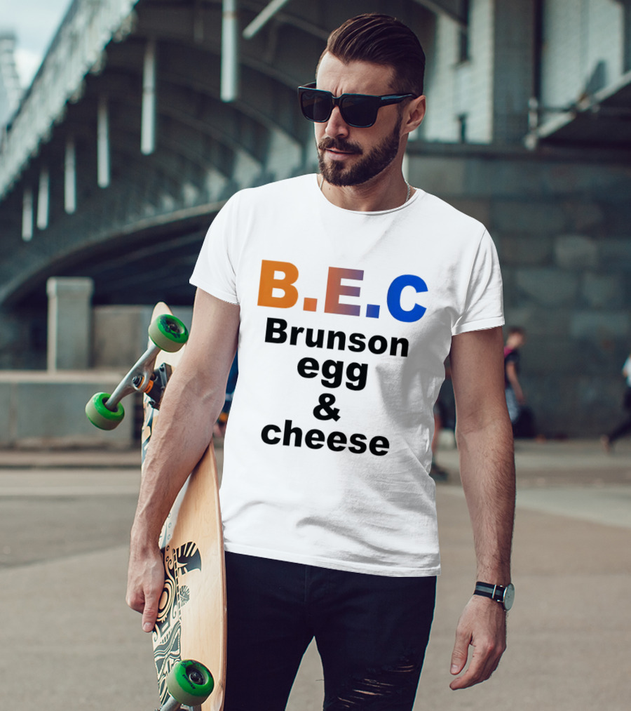B.E.C Brunson Egg And Cheese Jalen Brunson New York Knicks Basketball NBA T-Shirt