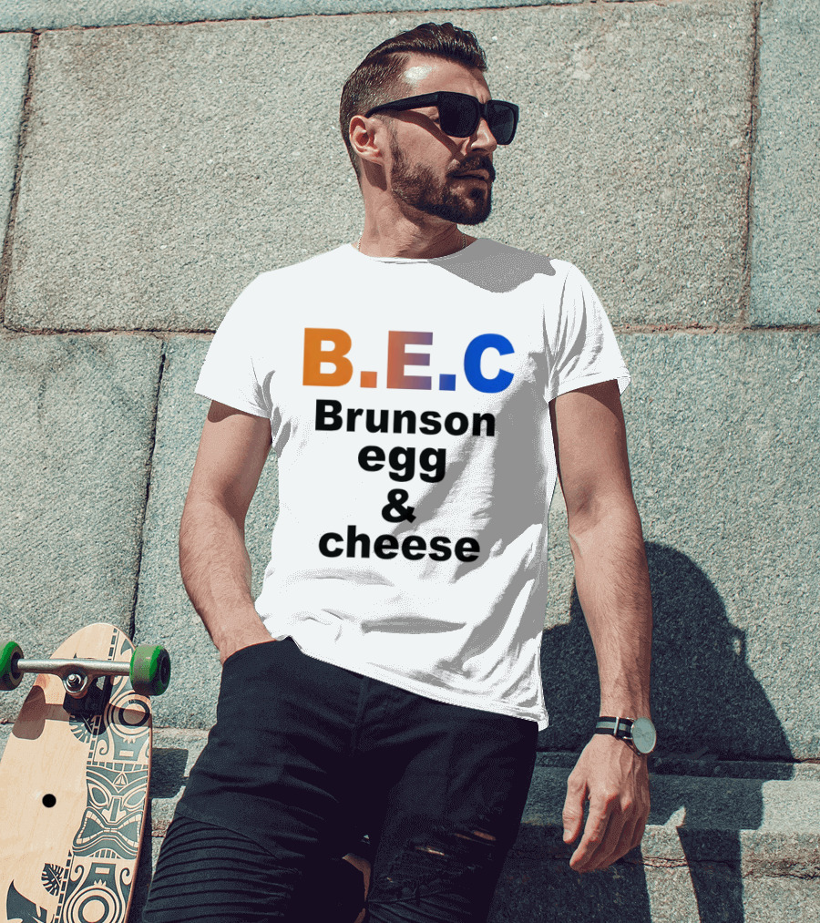 B.E.C Brunson Egg And Cheese Jalen Brunson New York Knicks Basketball NBA T-Shirt
