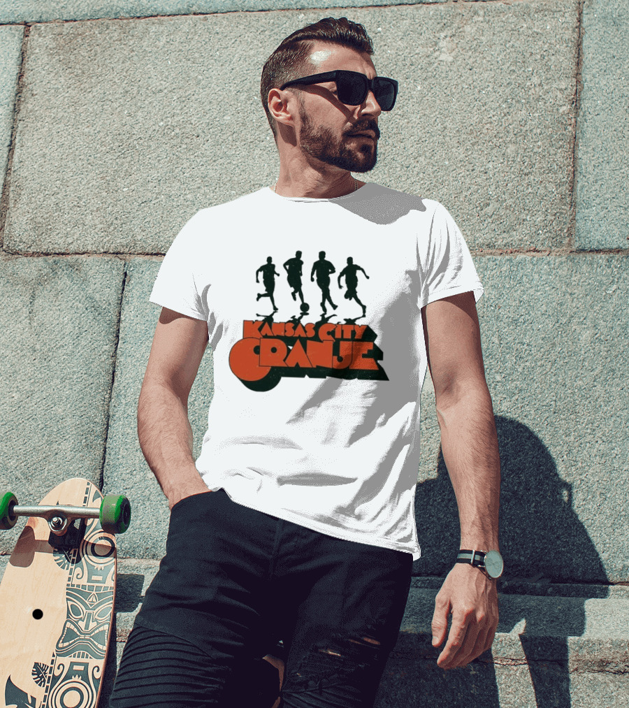 Kansas City Orange Soccer Silhouettes Made Mobb T-Shirt