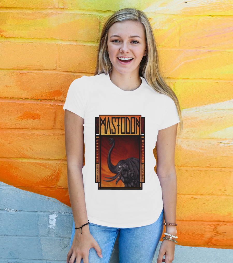 Mastodon Hellfest Clisson France June 19 2026 Dragon T-Shirt