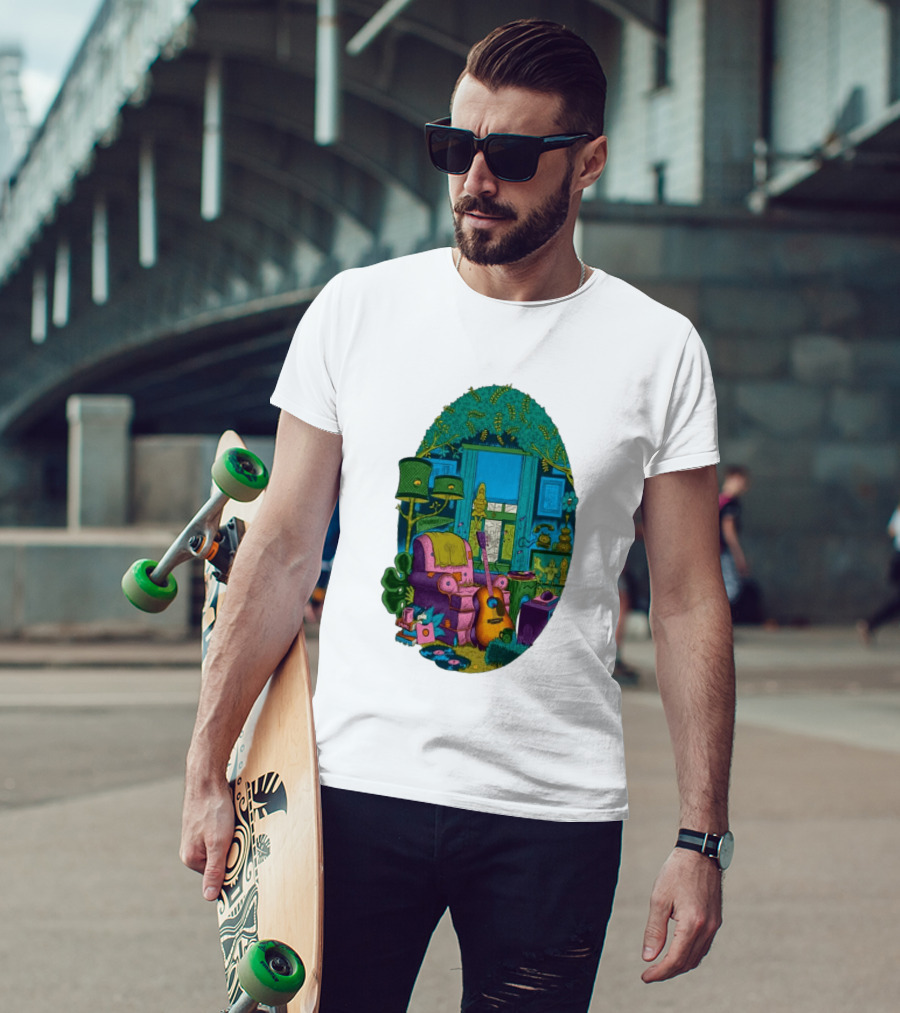 Trey Anastasio June 20 2026 Kleinhans Music Hall Buffalo NY Concert Acoustic Guitar Retro Living Room Aesthetic T-Shirt