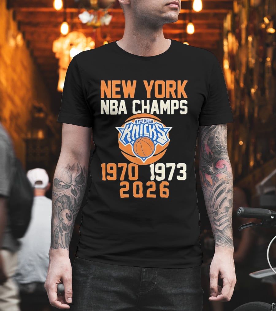 New York Knicks NBA Champs 1970 1973 2026 T-Shirt